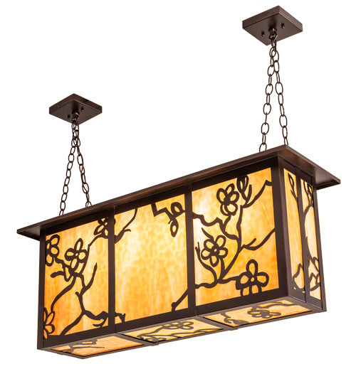 Meyda Tiffany 219227 Four Light Pendant, Mahogany Bronze