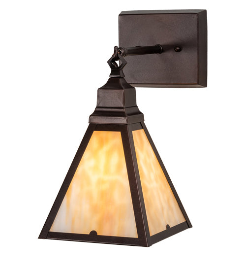 Meyda Tiffany 219228 One Light Wall Sconce, Mahogany Bronze