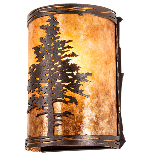 Meyda Tiffany 219235 One Light Wall Sconce, Mahogany Bronze