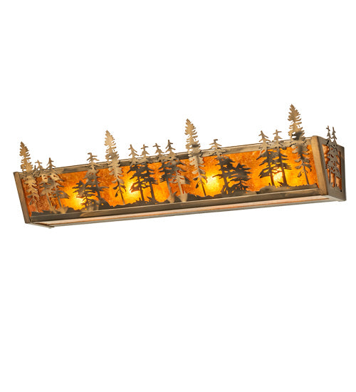 Meyda Tiffany 219385 Four Light Vanity, Antique Copper