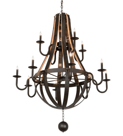 Meyda Tiffany 219497 12 Light Chandelier, Oil Rubbed Bronze