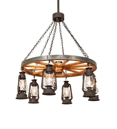 Meyda Tiffany 219573 Six Light Chandelier, Dark Roast