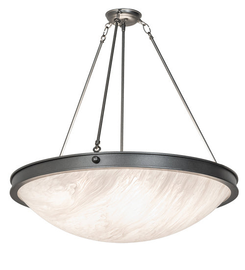 Meyda Tiffany 219605 Six Light Pendant, Blackened Pewter