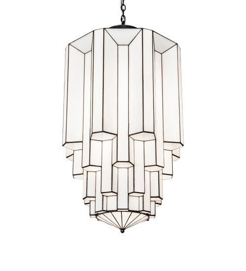 Meyda Tiffany 219606 Eight Light Pendant, Blackened Brass