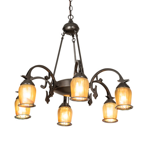Meyda Tiffany 219621 Six Light Chandelier, Oil Rubbed Bronze