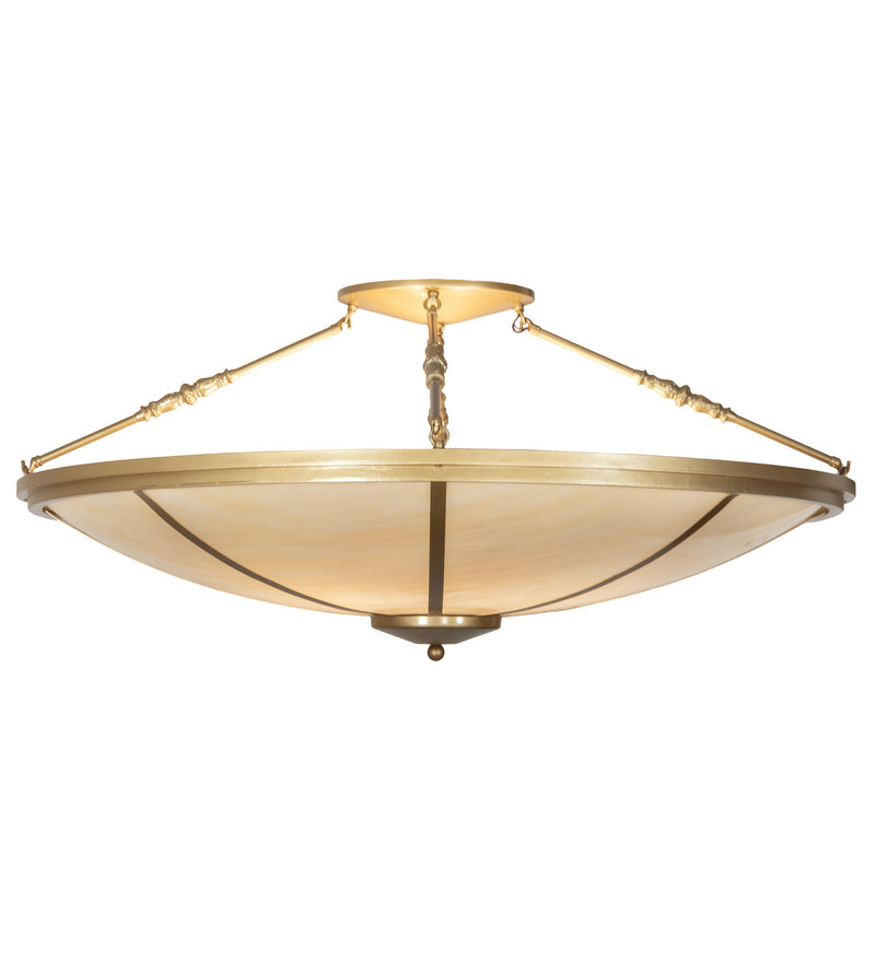 Meyda Tiffany 219646 Eight Light Semi-Flushmount, Gold Metallic