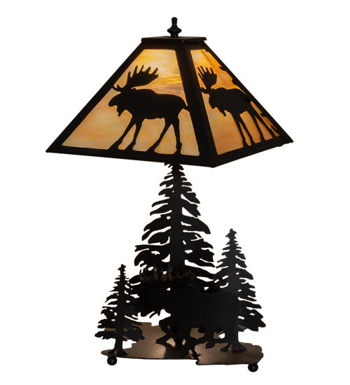 Meyda Tiffany 219733 Two Light Table Lamp, Timeless Bronze