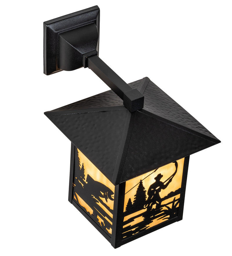 Meyda Tiffany 219755 One Light Wall Sconce, Textured Black