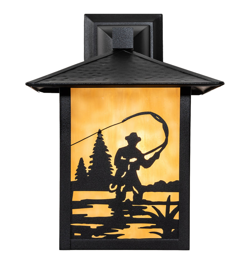 Meyda Tiffany 219755 One Light Wall Sconce, Textured Black