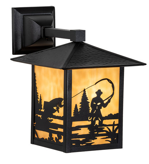 Meyda Tiffany 219755 One Light Wall Sconce, Textured Black