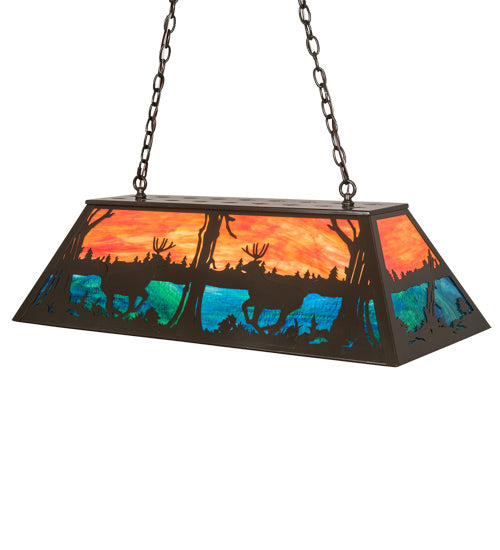 Meyda Tiffany 219886 Six Light Pendant, Timeless Bronze