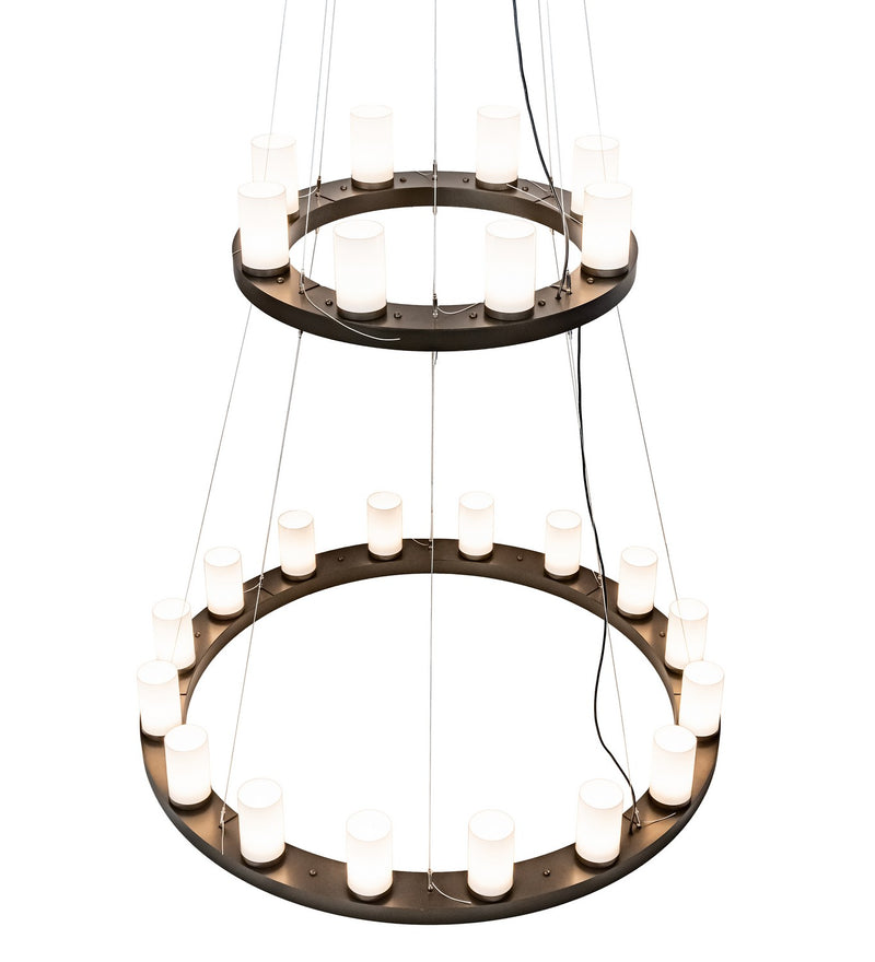 Meyda Tiffany 219925 LED Chandelier, English Brown
