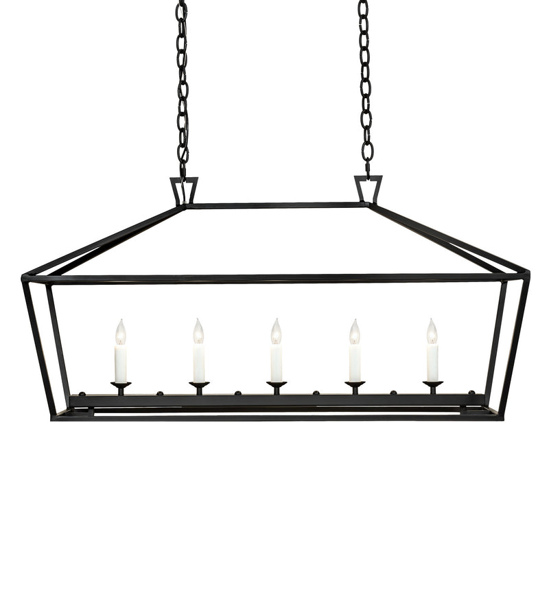Meyda Tiffany 219935 Five Light Pendant, Flat Black