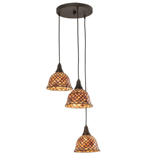 Meyda Tiffany 219953 Three Light Pendant, Oil Rubbed Bronze