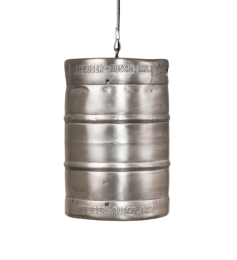 Meyda Tiffany 219962 One Light Pendant, Raw Stainless Steel