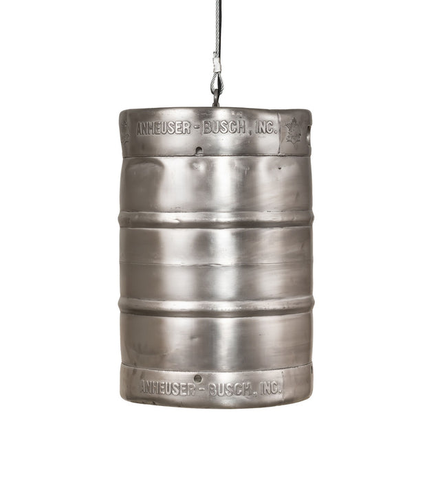 Meyda Tiffany 219962 One Light Pendant, Raw Stainless Steel