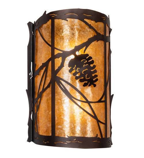 Meyda Tiffany 220298 Two Light Wall Sconce, Mahogany Bronze