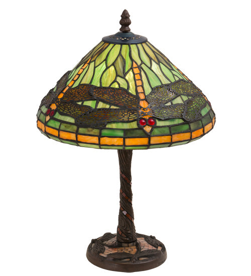 Meyda Tiffany 220523 One Light Table Lamp, Mahogany Bronze