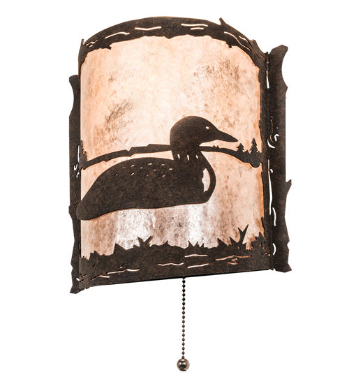 Meyda Tiffany 220794 One Light Wall Sconce, Distressed Chestnut
