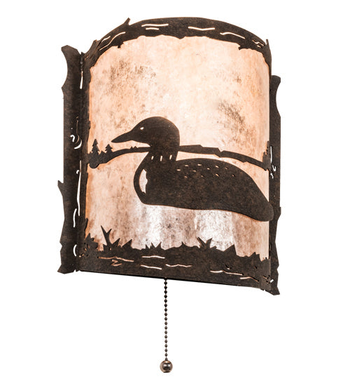 Meyda Tiffany 220796 One Light Wall Sconce, Distressed Chestnut