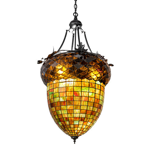 Meyda Tiffany 220846 Three Light Pendant, Textured Black