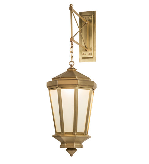 Meyda Tiffany 220848 One Light Wall Sconce, Natural Brass