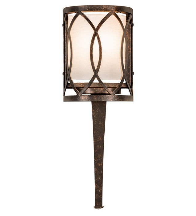 Meyda Tiffany 221009 One Light Wall Sconce, Gilded Tabacco