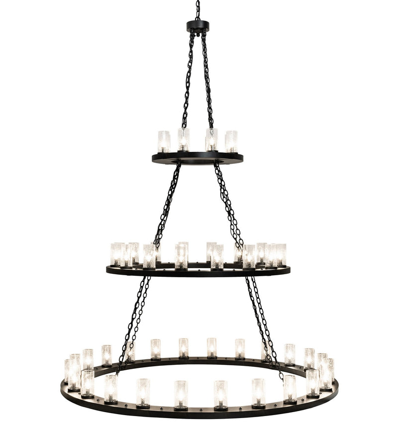 Meyda Tiffany 221385 48 Light Chandelier, Textured Black