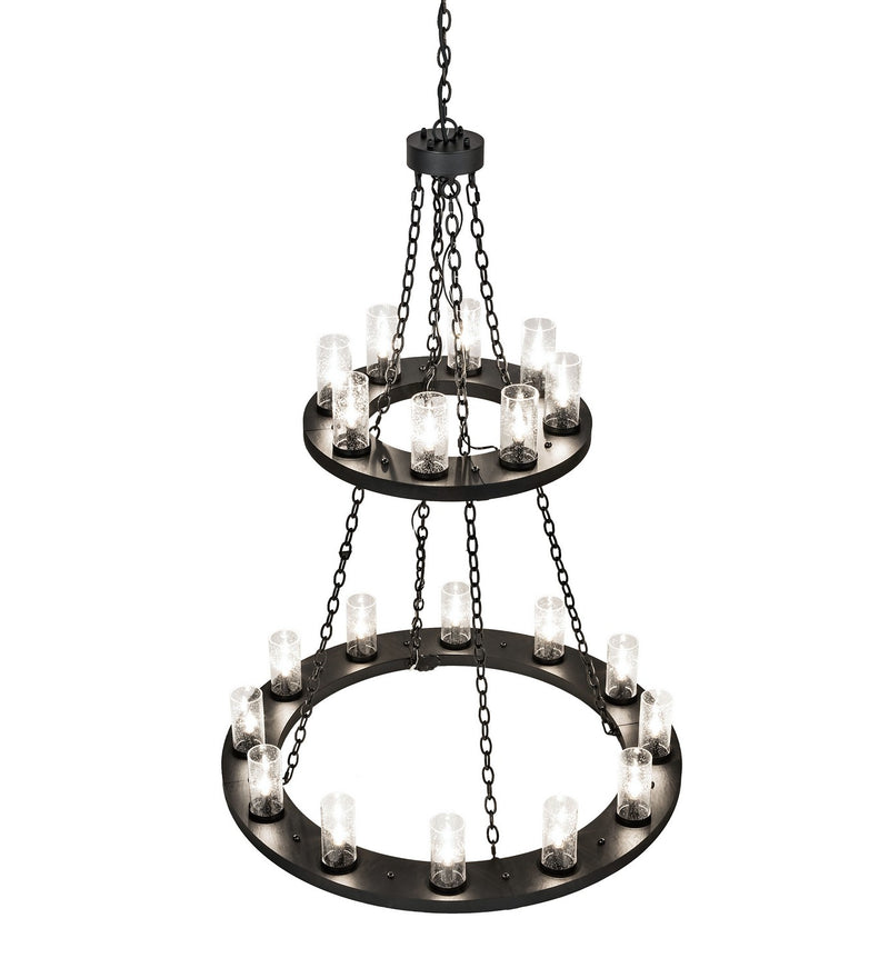 Meyda Tiffany 221404 20 Light Chandelier, Textured Black