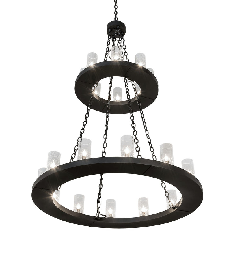 Meyda Tiffany 221404 20 Light Chandelier, Textured Black