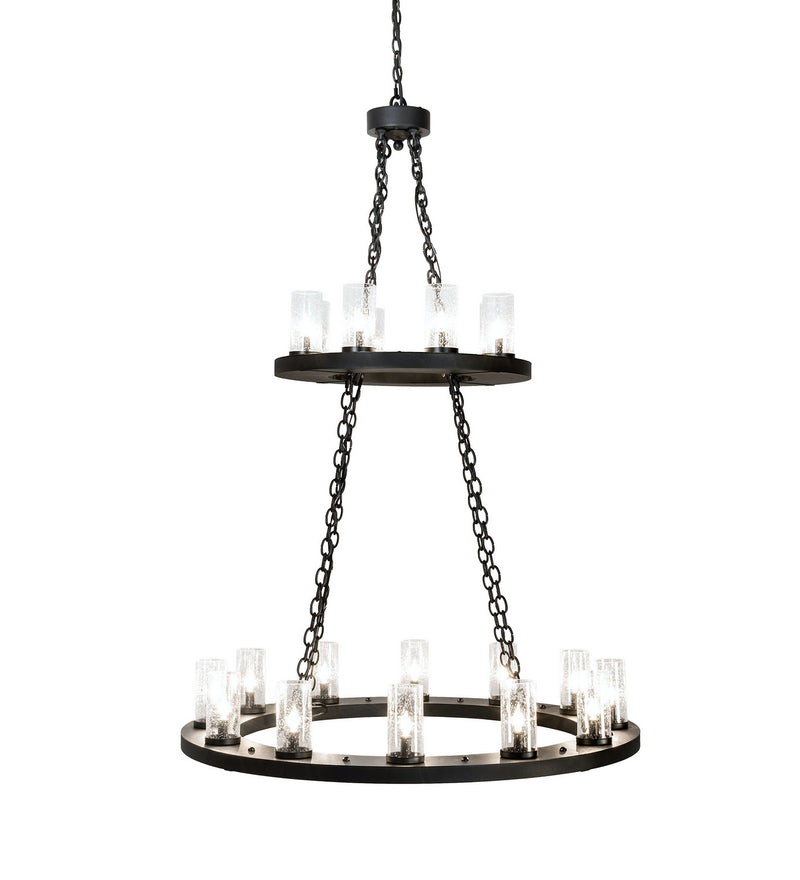 Meyda Tiffany 221404 20 Light Chandelier, Textured Black