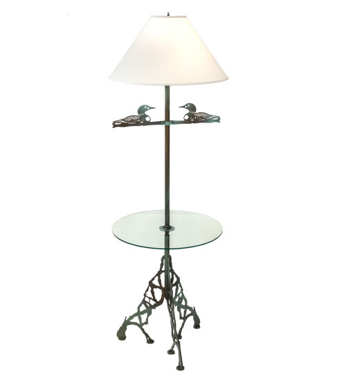 Meyda Tiffany 221612 One Light Floor Lamp, Antique Copper Verdi