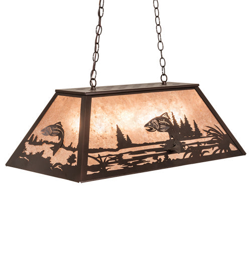 Meyda Tiffany 221614 Six Light Pendant, Mahogany Bronze