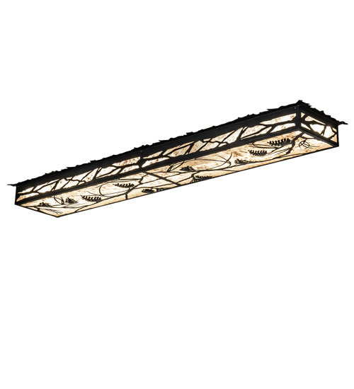 Meyda Tiffany 221767 LED Flushmount, Flat Black Over Rust/Wrought Iron