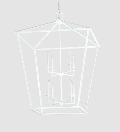 Meyda Tiffany 222019 Eight Light Pendant, Matte White