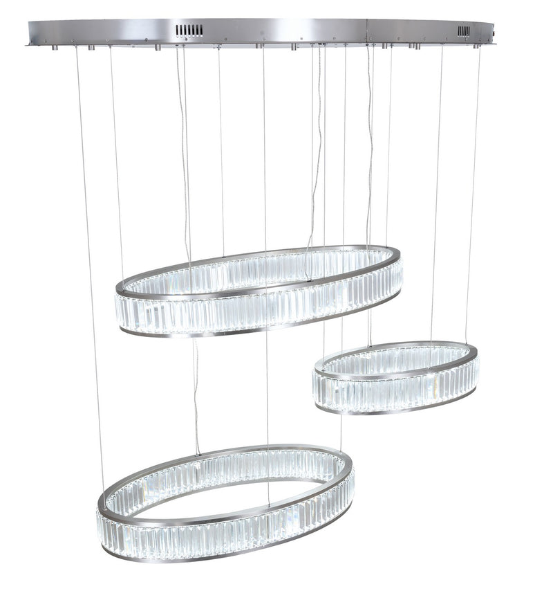 Meyda Tiffany 222267 LED Pendant, Brushed Stainless Steel