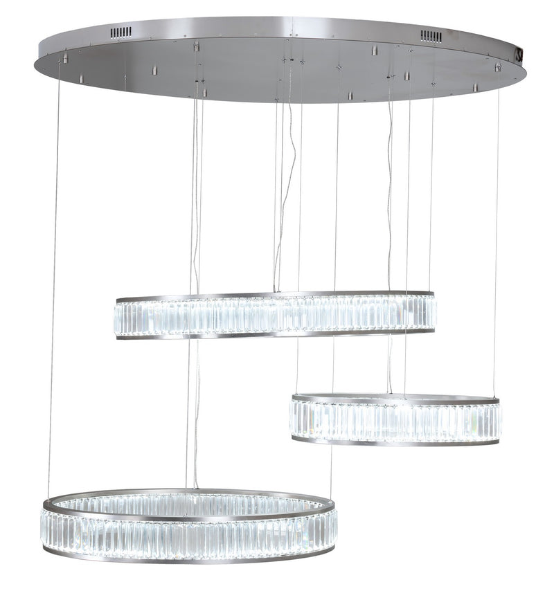 Meyda Tiffany 222267 LED Pendant, Brushed Stainless Steel