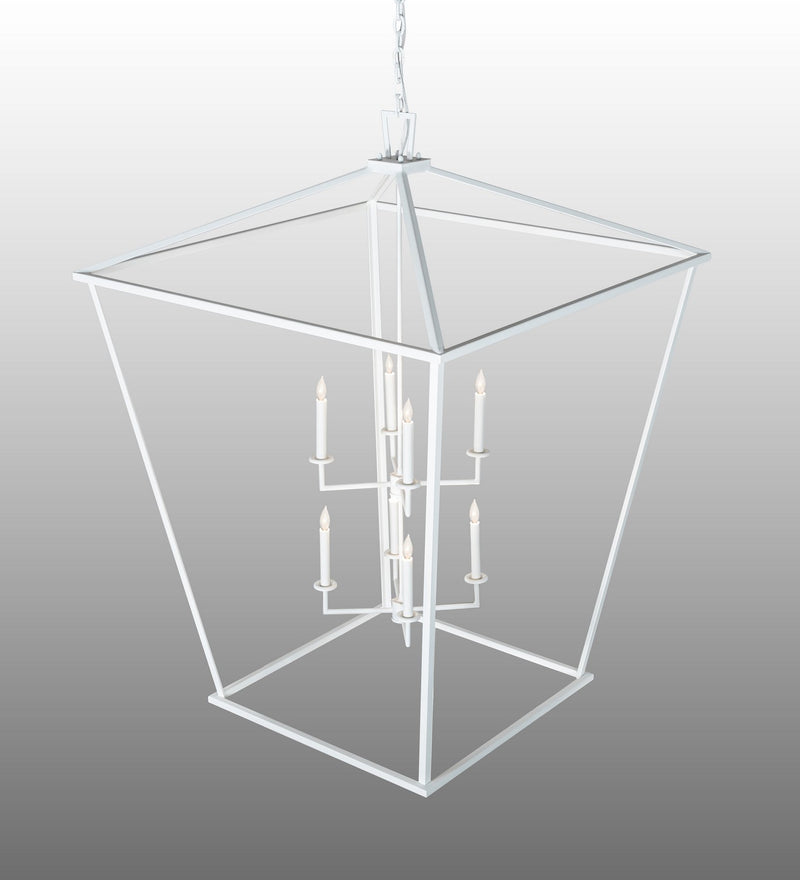 Meyda Tiffany 223475 Eight Light Pendant, Matte White
