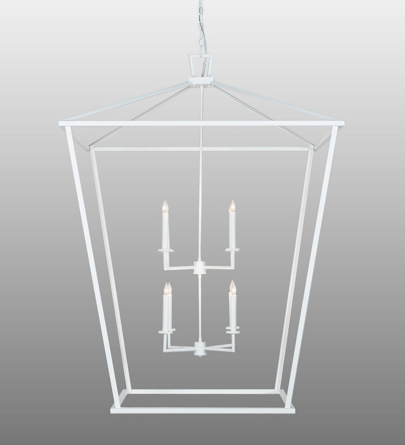Meyda Tiffany 223475 Eight Light Pendant, Matte White