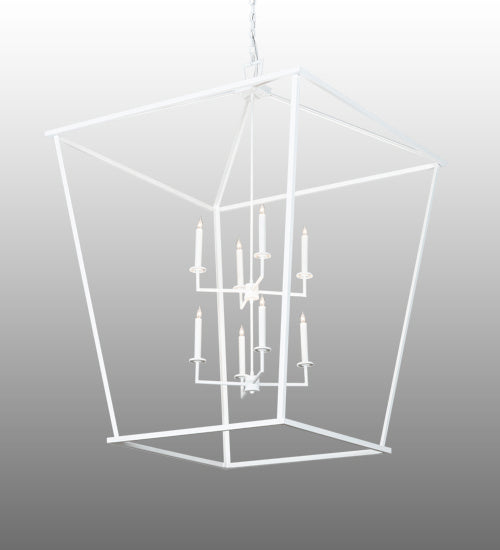 Meyda Tiffany 223475 Eight Light Pendant, Matte White