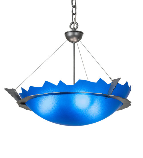 Meyda Tiffany 223842 Three Light Pendant, Pewter