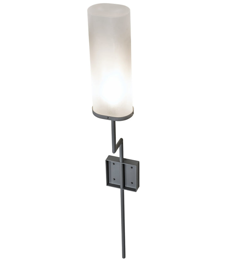 Meyda Tiffany 223942 One Light Wall Sconce, Light Gray Wrinkle