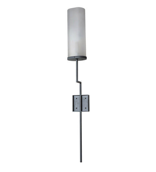 Meyda Tiffany 223942 One Light Wall Sconce, Light Gray Wrinkle
