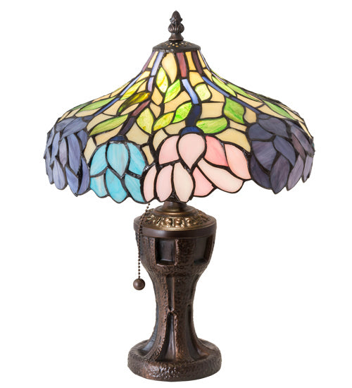 Meyda Tiffany 224040 One Light Table Lamp, Mahogany Bronze