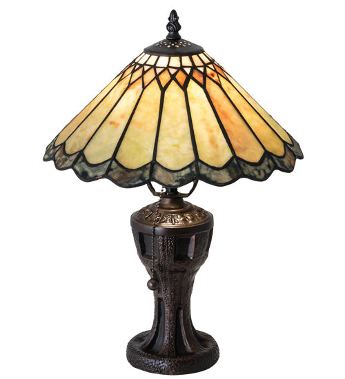 Meyda Tiffany 224113 One Light Table Lamp, Mahogany Bronze