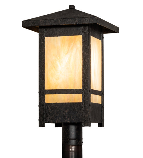 Meyda Tiffany 224167 One Light Post Mount, Coffee Bean