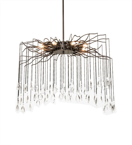 Meyda Tiffany 224475 Eight Light Chandelier, Dark Bronze