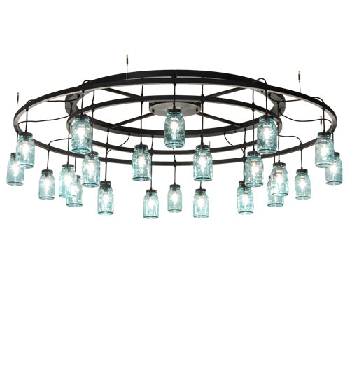 Meyda Tiffany 224641 24 Light Chandelier, Textured Black