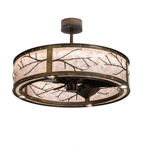 Meyda Tiffany 224892 LED Chandel-Air, Dark Burnished Antique Copper