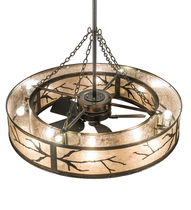 Meyda Tiffany 224912 16 Light Chandel-Air, Dark Burnished Antique Copper